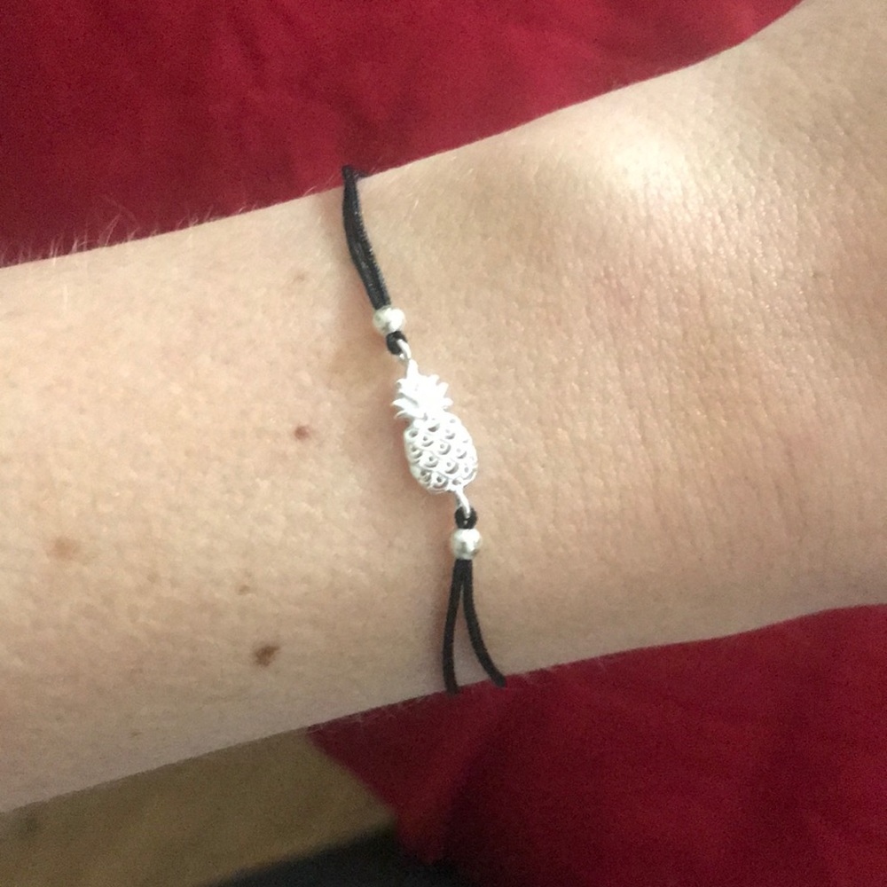 Sterling silver pineapple bracelet